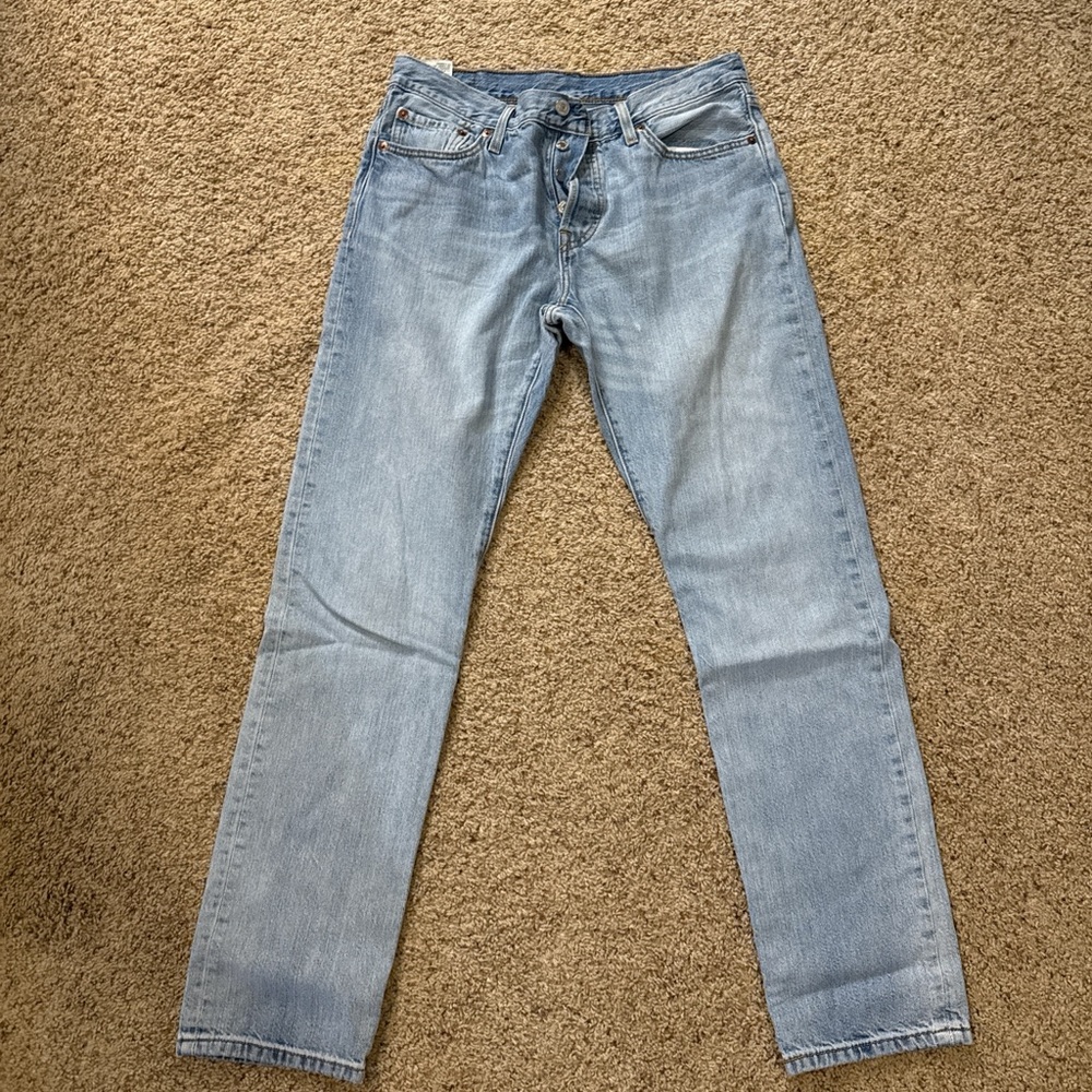 Levi's Men's Straight Jeans in Sky Blue
